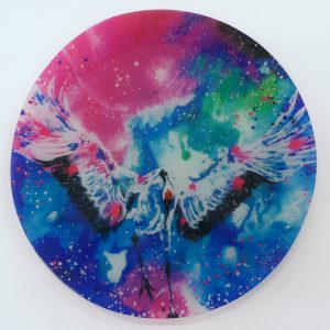"Reverence"- Recycled Glass Wall Panel 20" Diameter