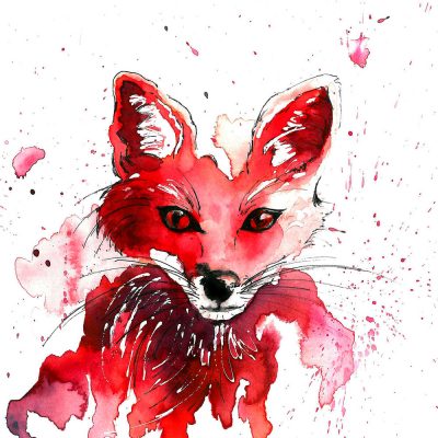 "Fantastic Mr Fox" - SOLD -Original watercolour- Prints available